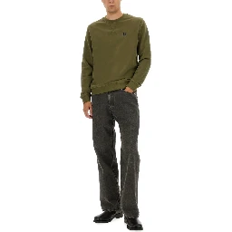 SWEATSHIRT WITH LOGO PATCH