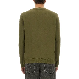 SWEATSHIRT WITH LOGO PATCH