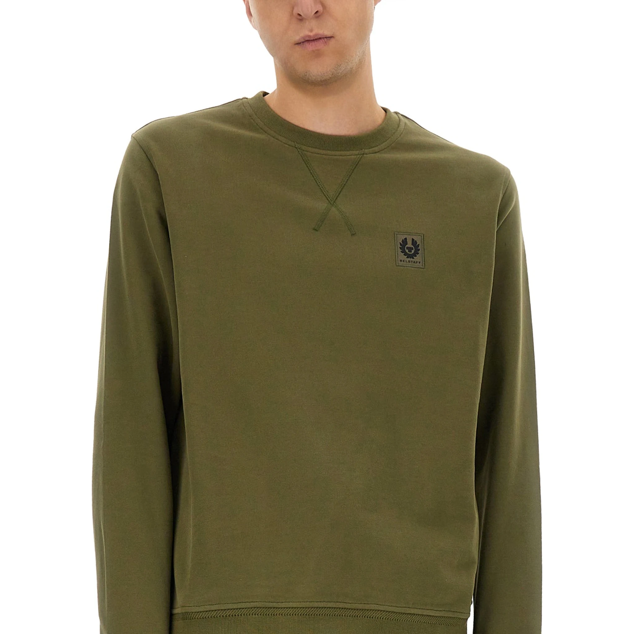 SWEATSHIRT WITH LOGO PATCH