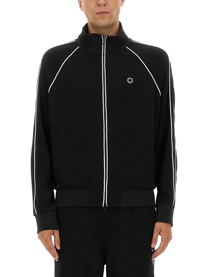 ZIPPERED TRACK SWEATSHIRT