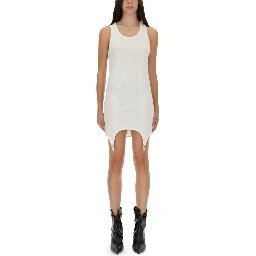 DRESS WITH GARTER DETAIL