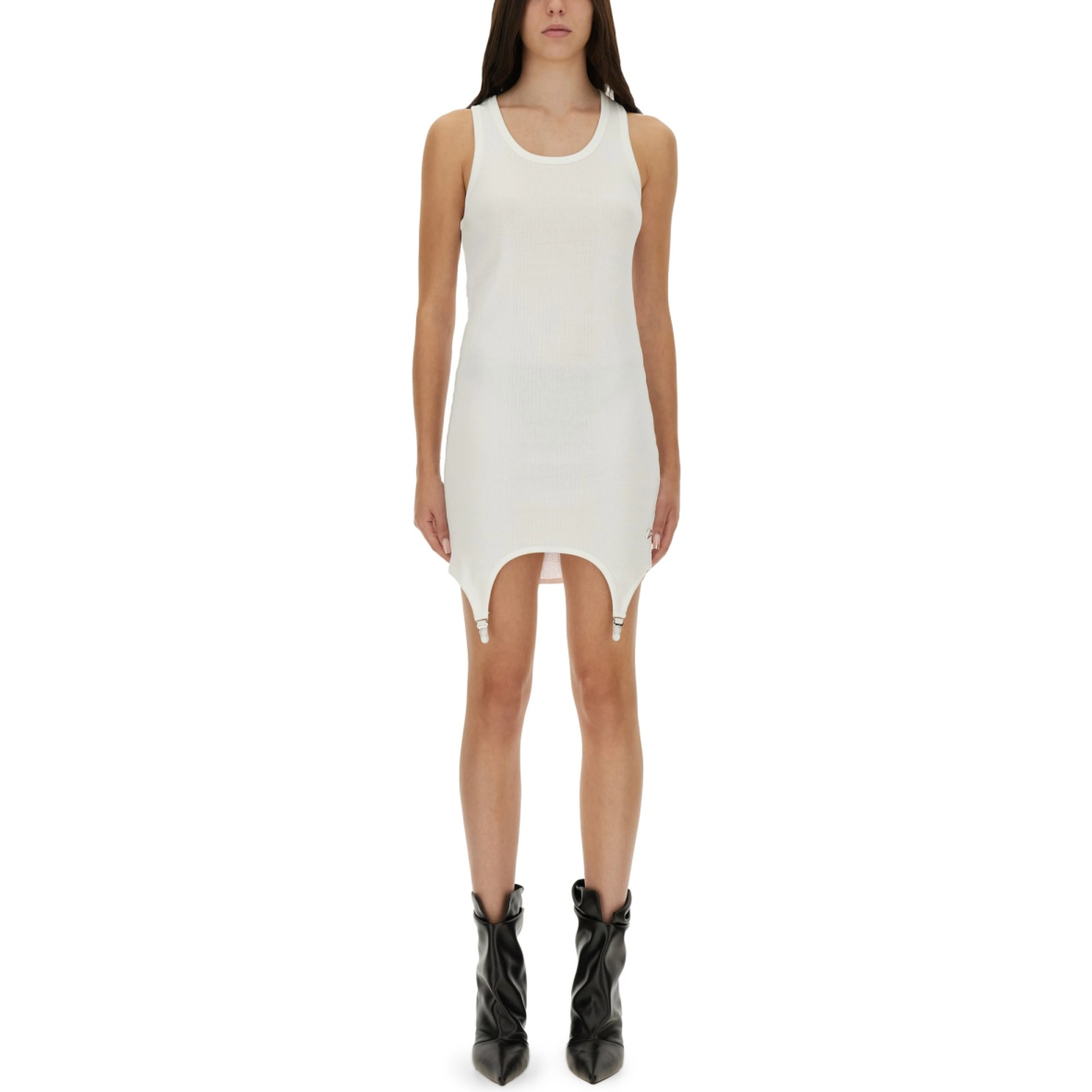 DRESS WITH GARTER DETAIL