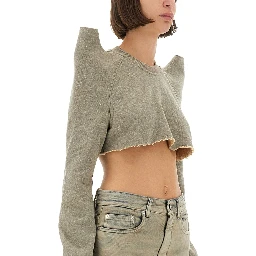 "CROPPED TECSWEAT" SWEATSHIRT