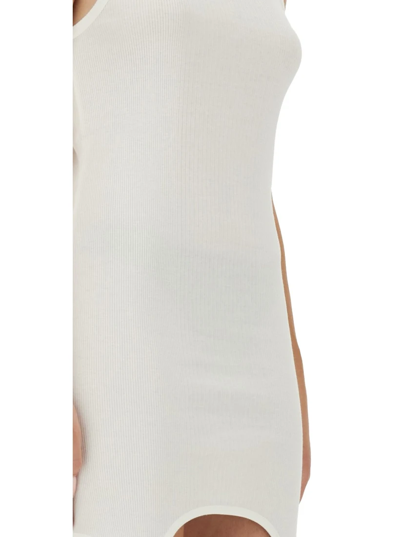 DRESS WITH GARTER DETAIL