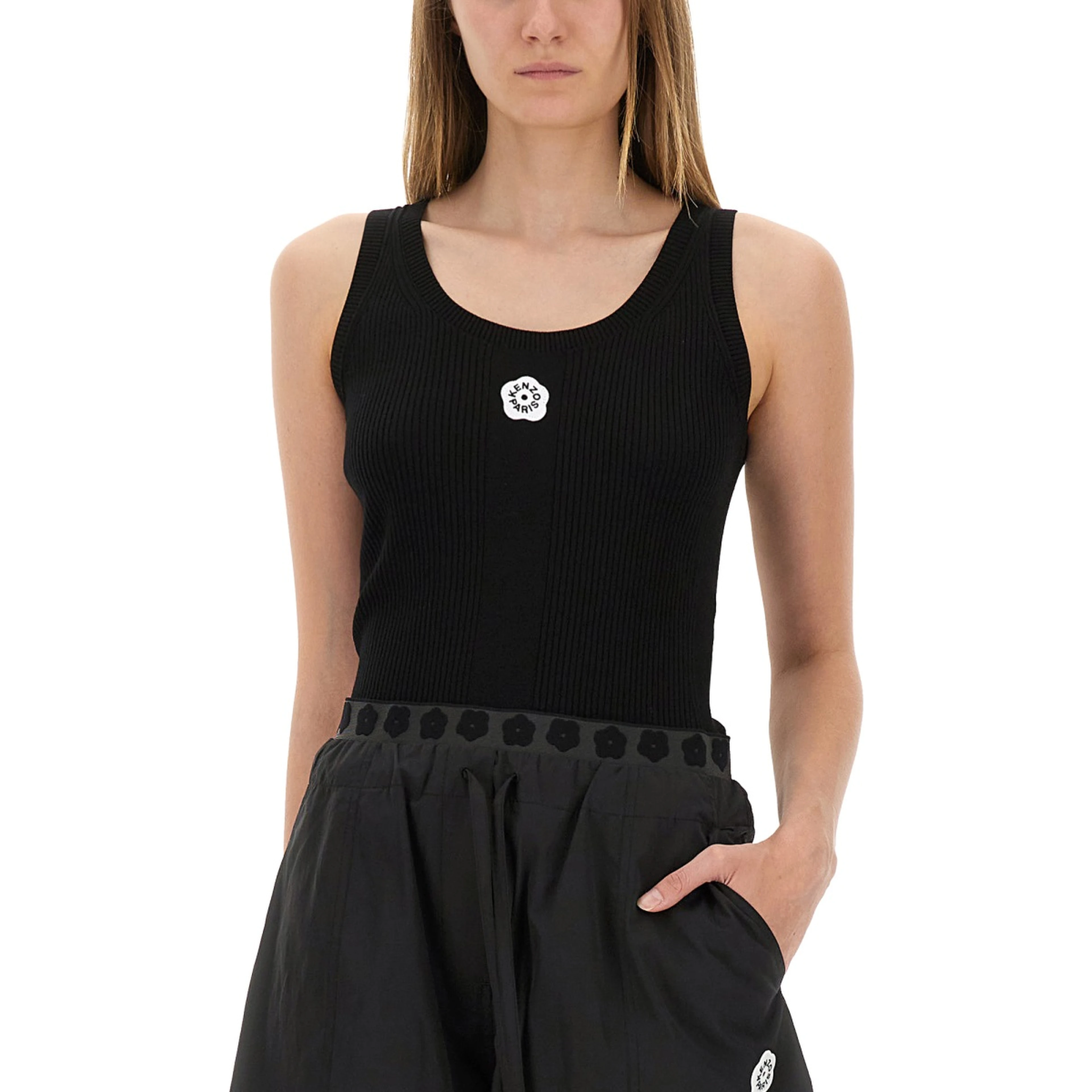 TANK TOP WITH EMBROIDERY "BOKE FLOWER 2.0"