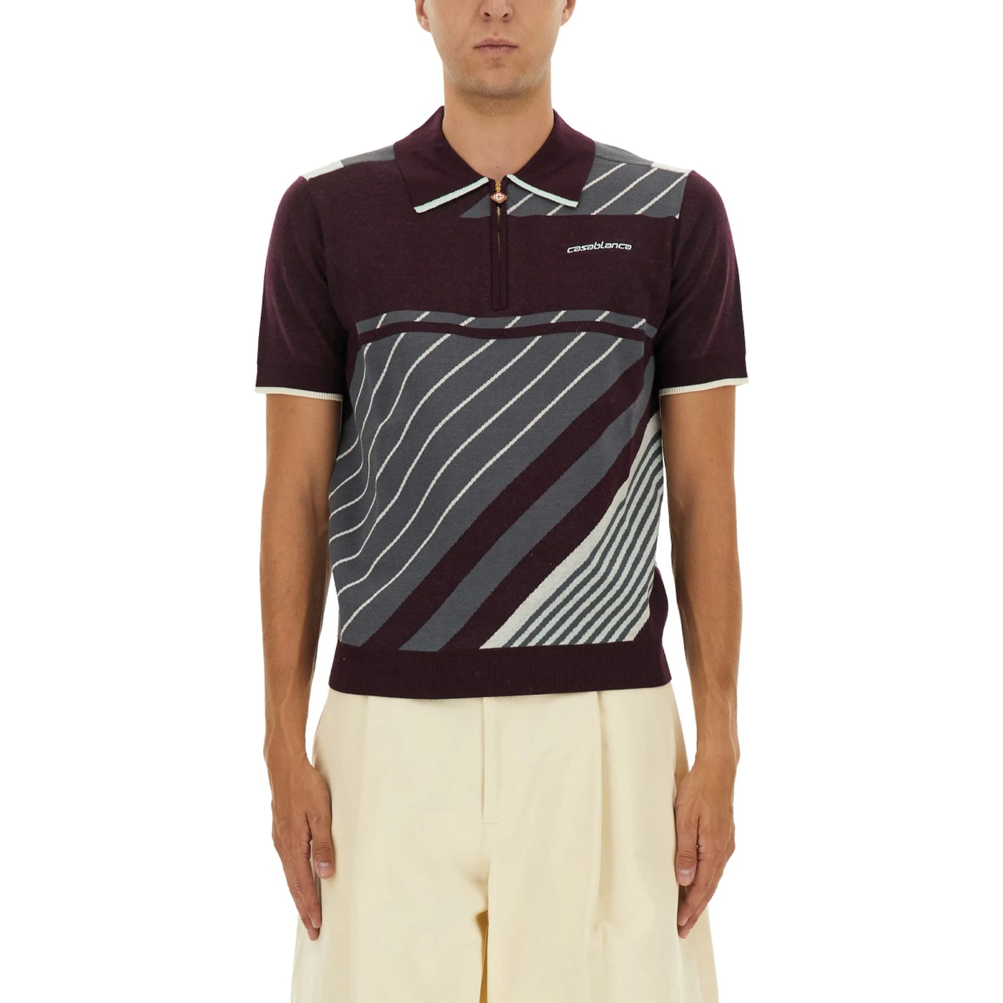 "DIAGONAL" TENNIS POLO SHIRT