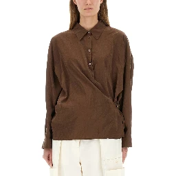 STRAIGHT TWISTED COLLAR SHIRT