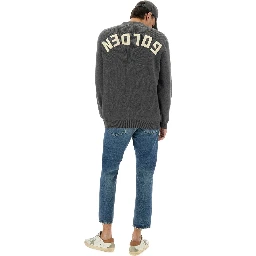LOGO LAPEL CARDIGAN
