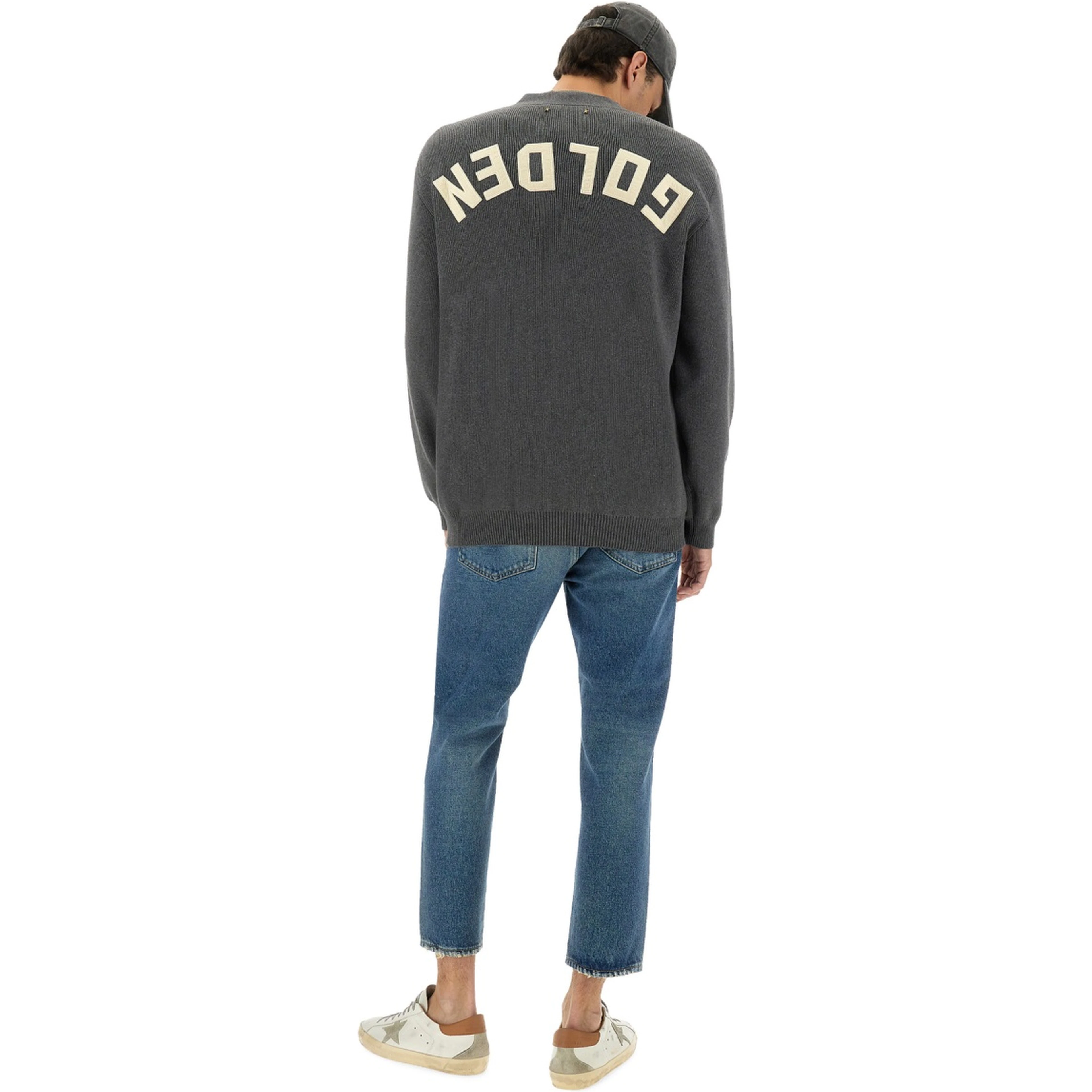 LOGO LAPEL CARDIGAN
