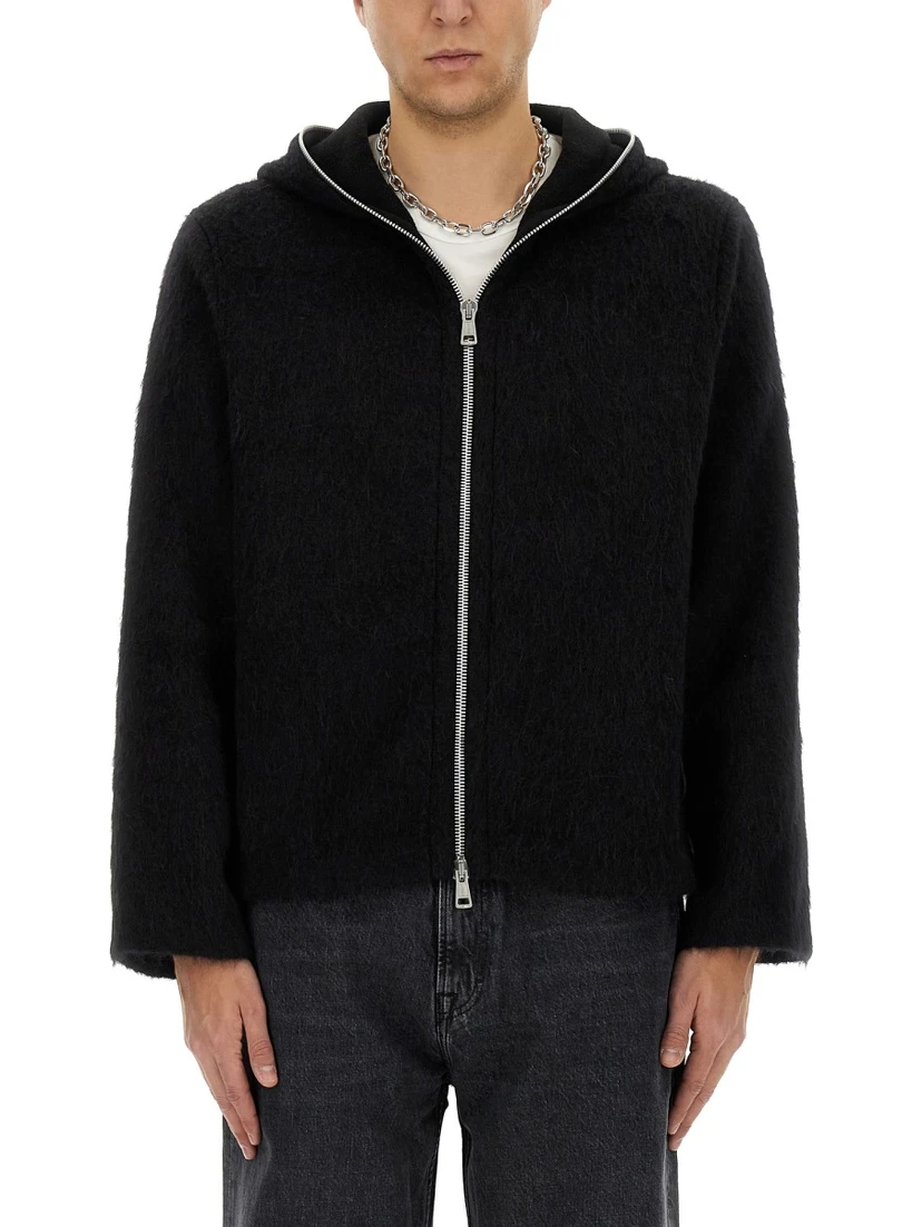 ZIPPERED CARDIGAN