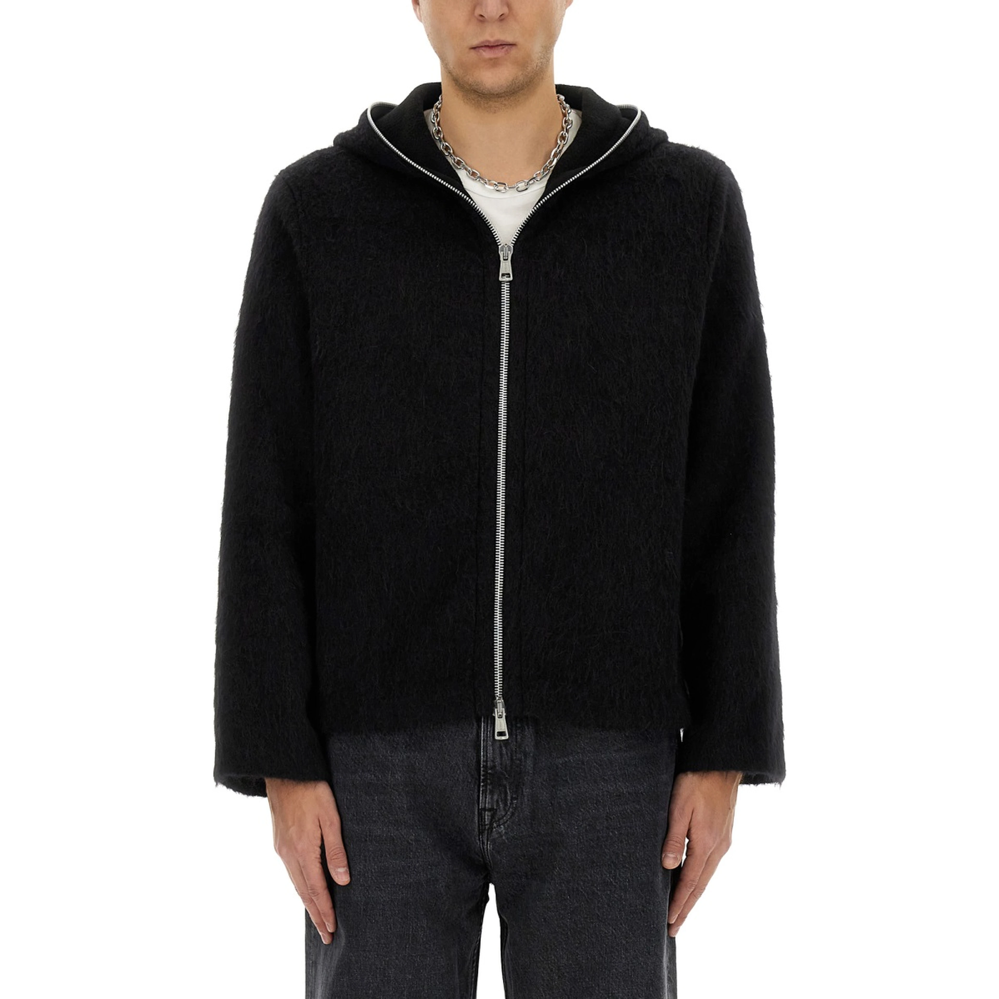 ZIPPERED CARDIGAN