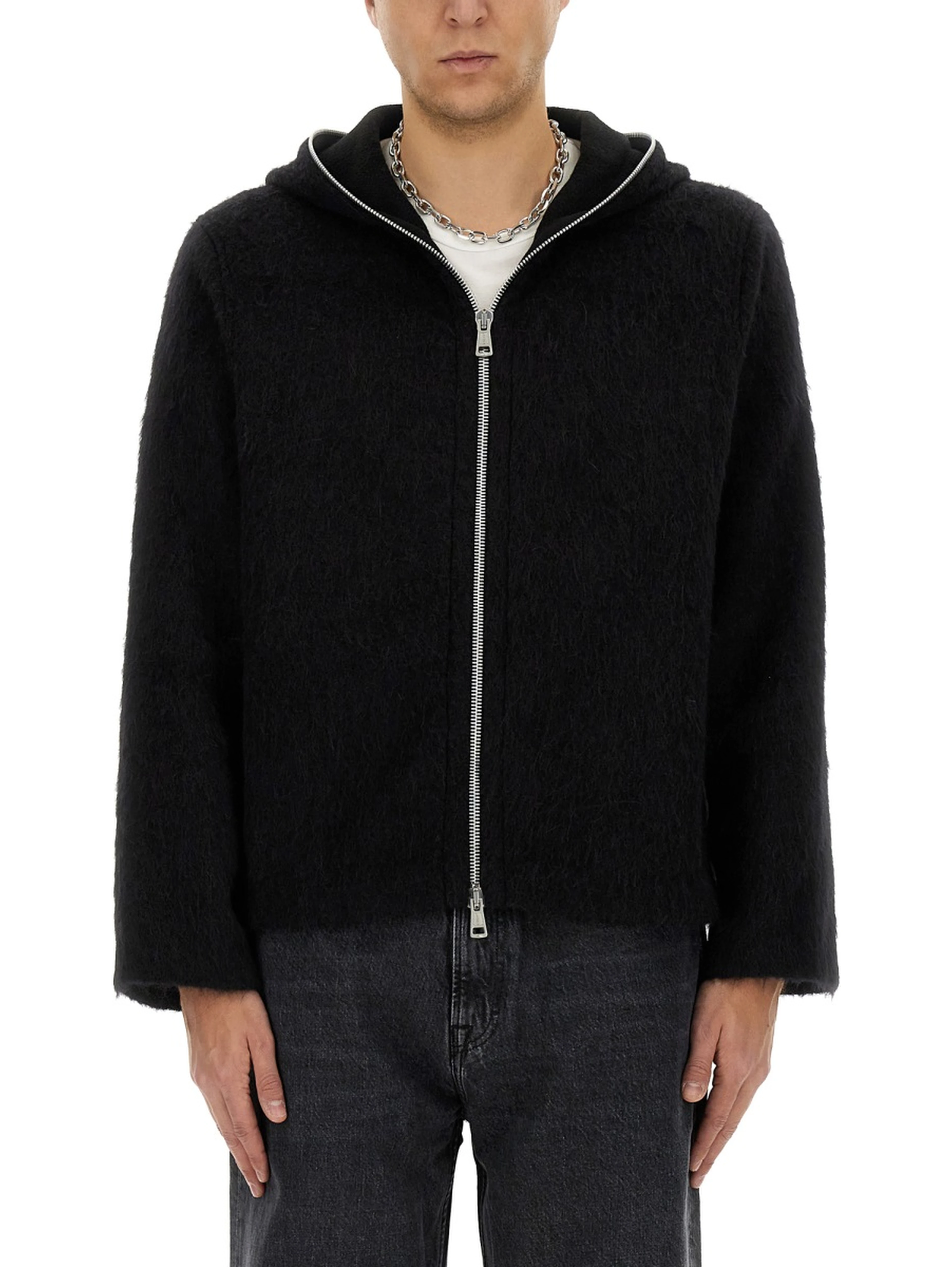 ZIPPERED CARDIGAN