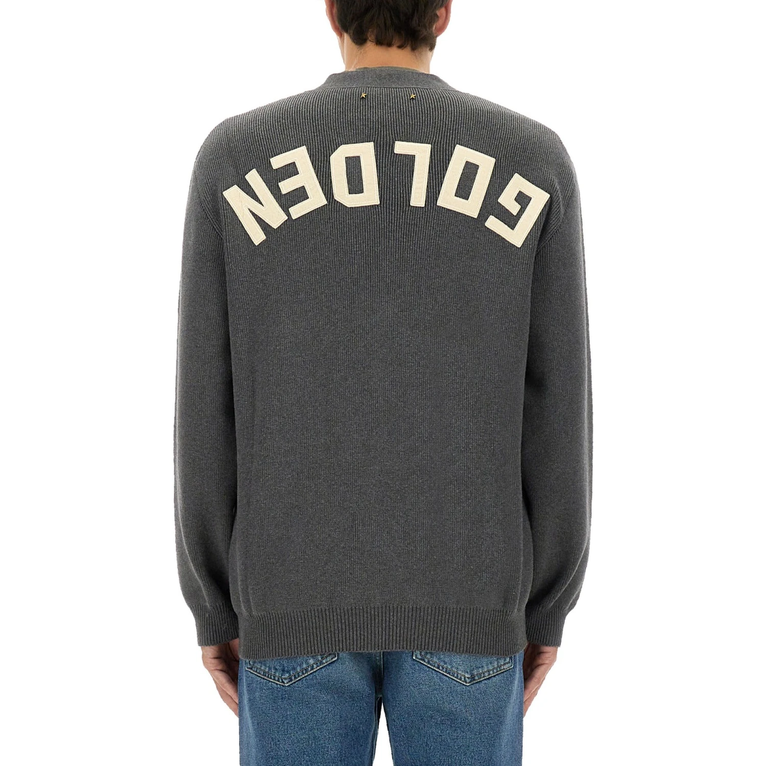 LOGO LAPEL CARDIGAN