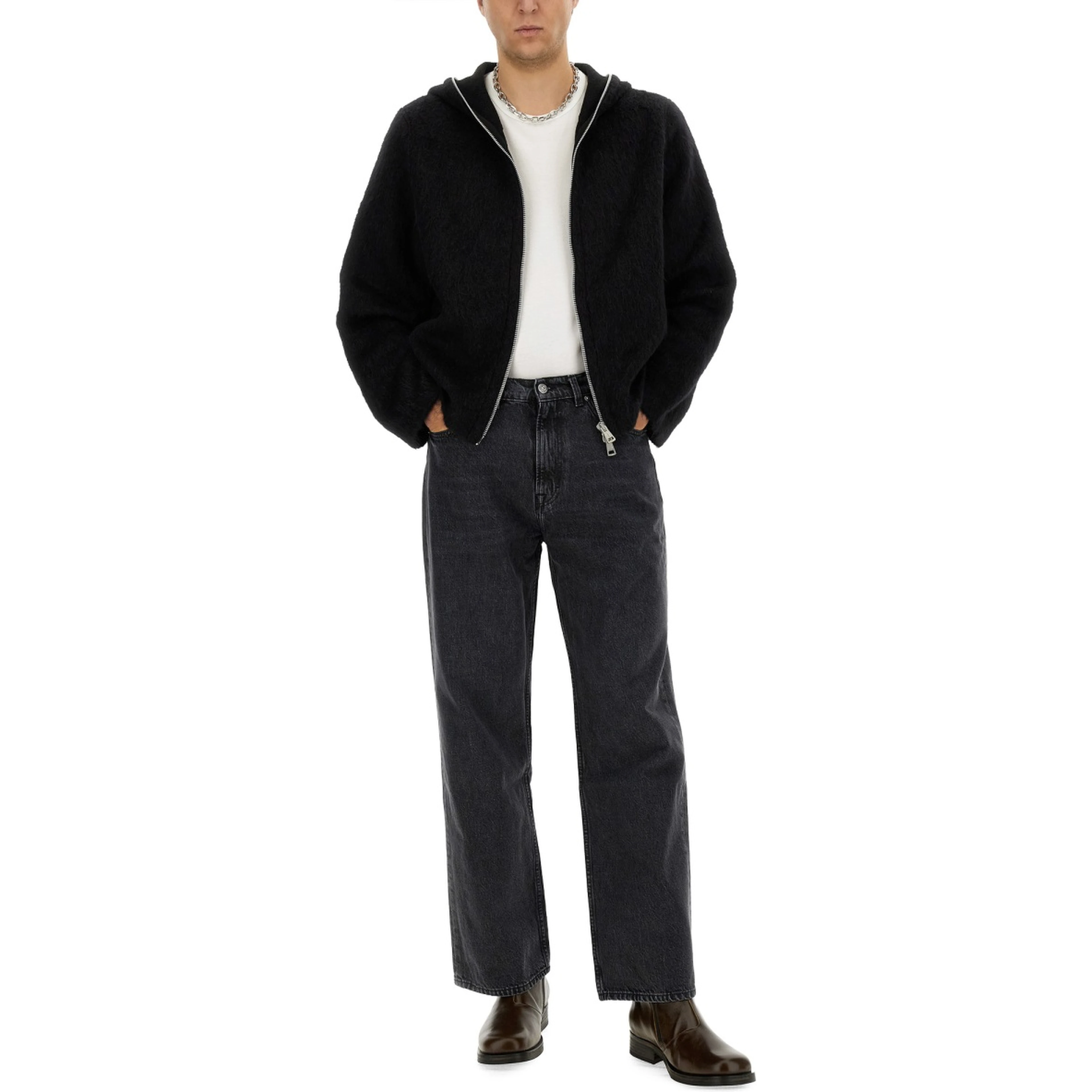 ZIPPERED CARDIGAN