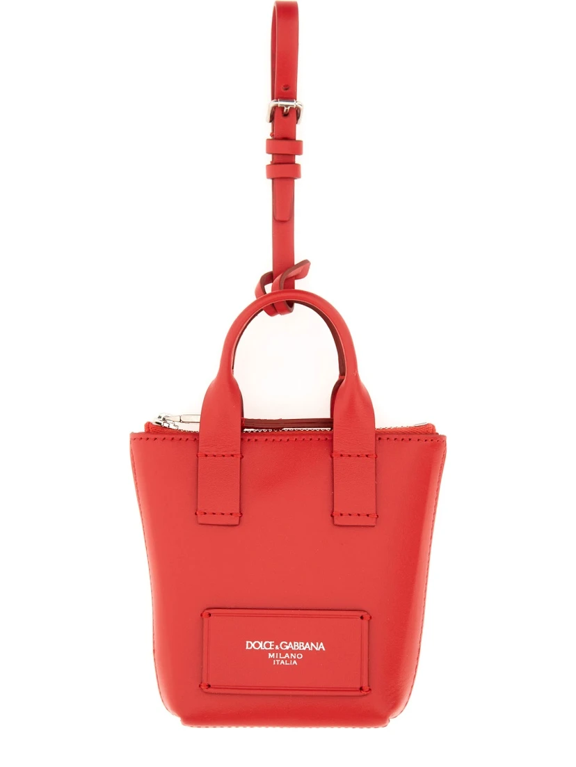 LEATHER "MINIBAG" CHARM