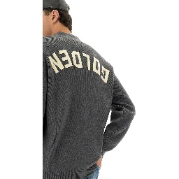 LOGO LAPEL CARDIGAN