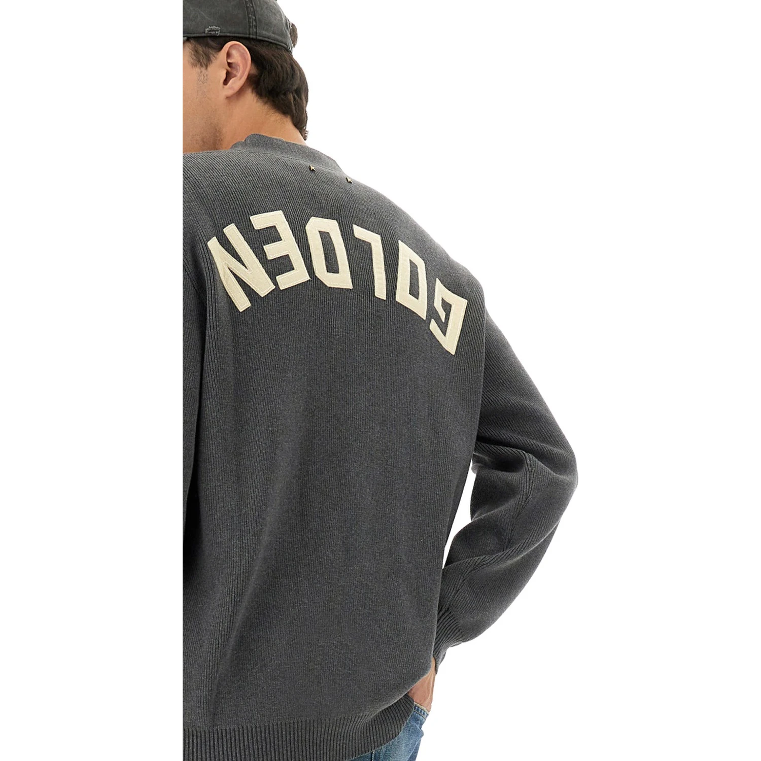 LOGO LAPEL CARDIGAN