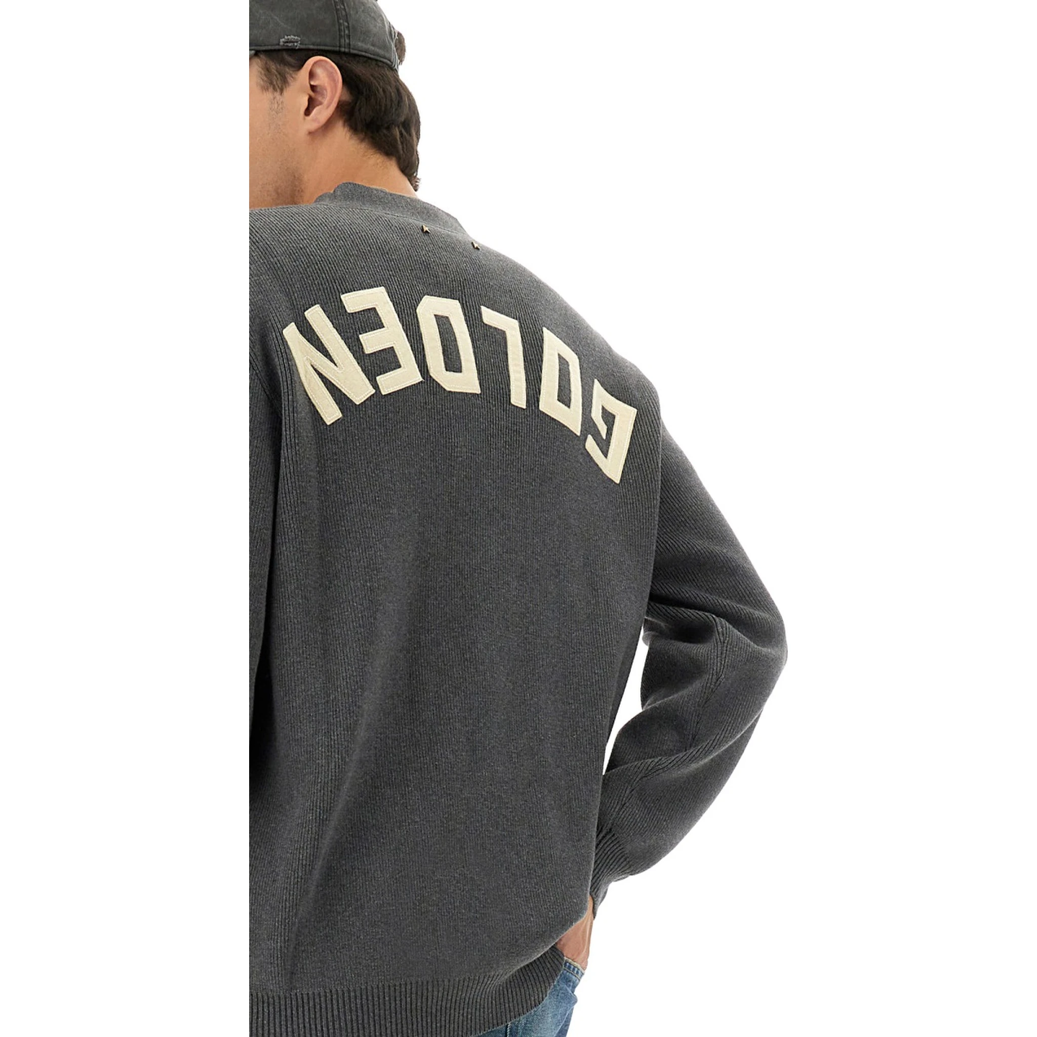 LOGO LAPEL CARDIGAN