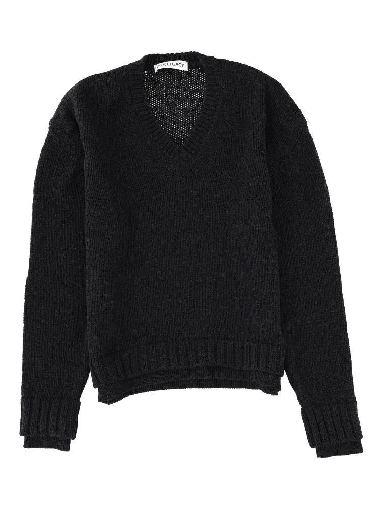 "FALSE V-NECK" SWEATER