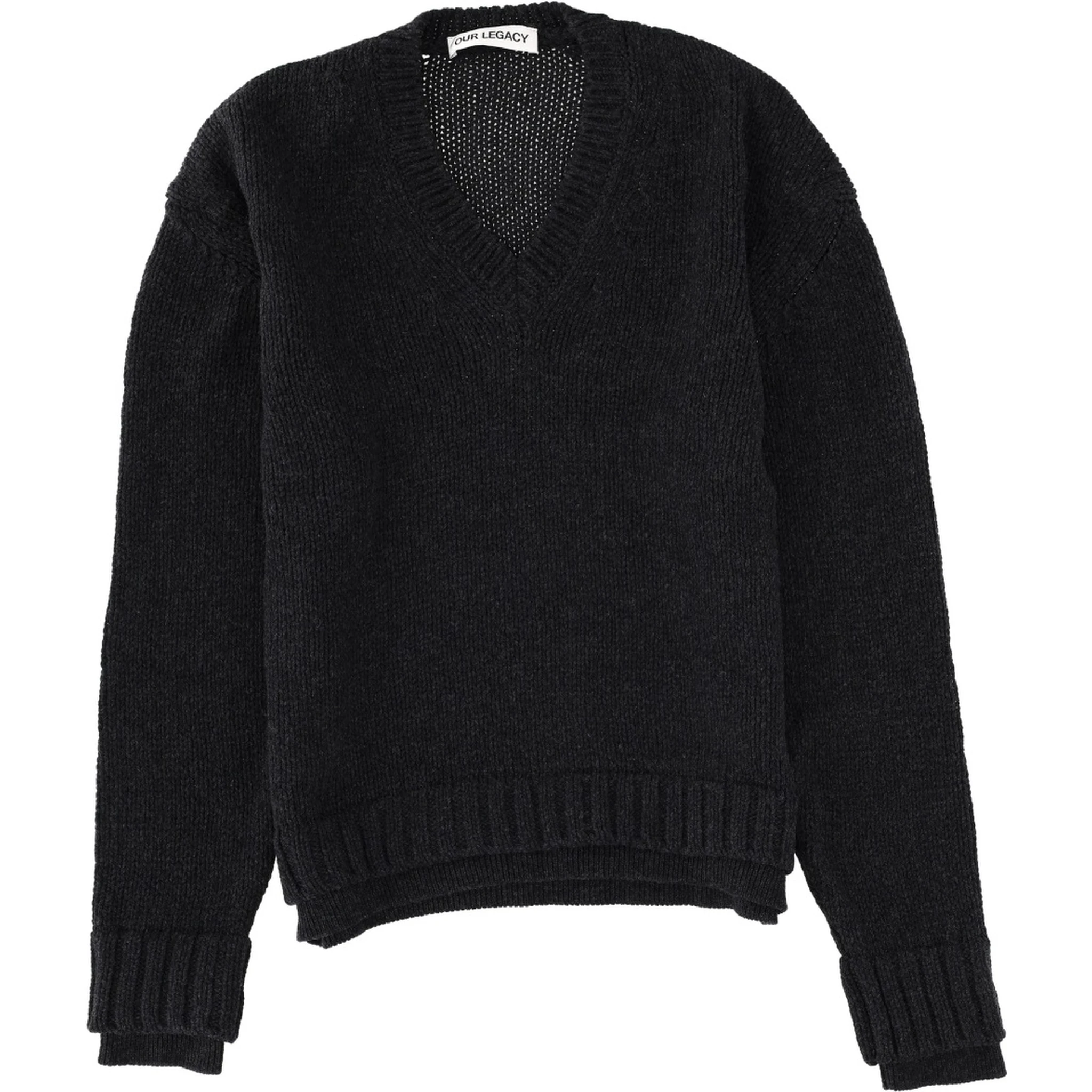 "FALSE V-NECK" SWEATER