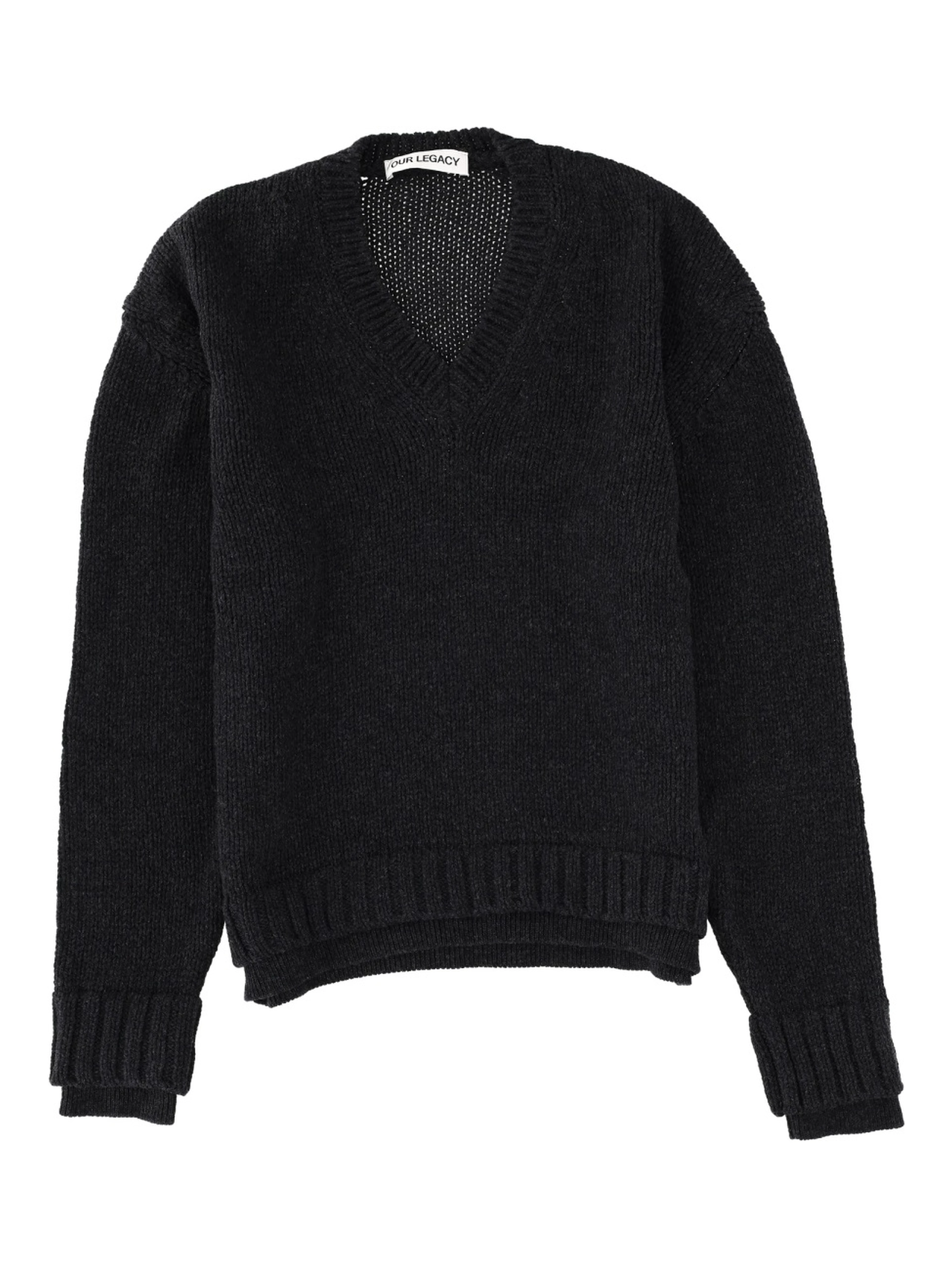 "FALSE V-NECK" SWEATER