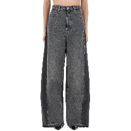 بنطلون جينز "واسع الساق"