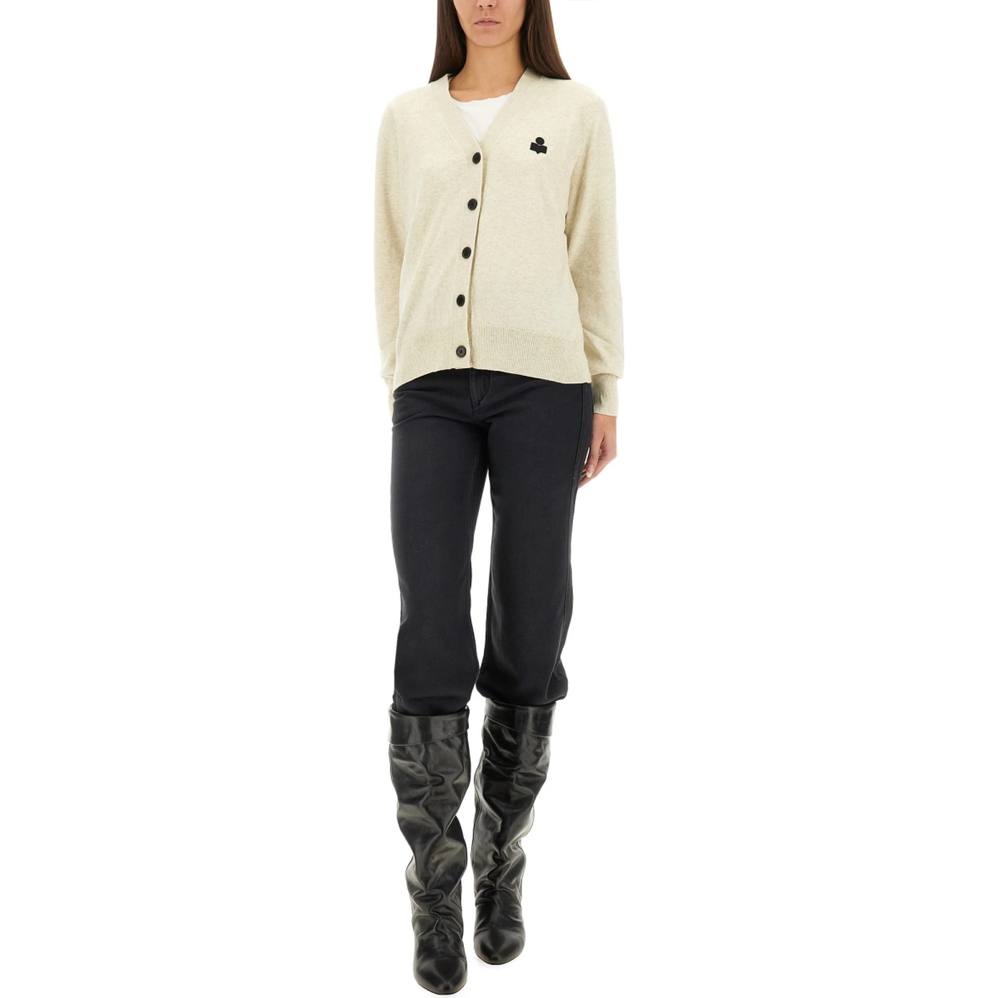CARDIGAN "KARIN" WITH LOGO