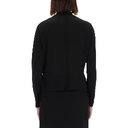 SHIRT WITH DRAPED COLLAR