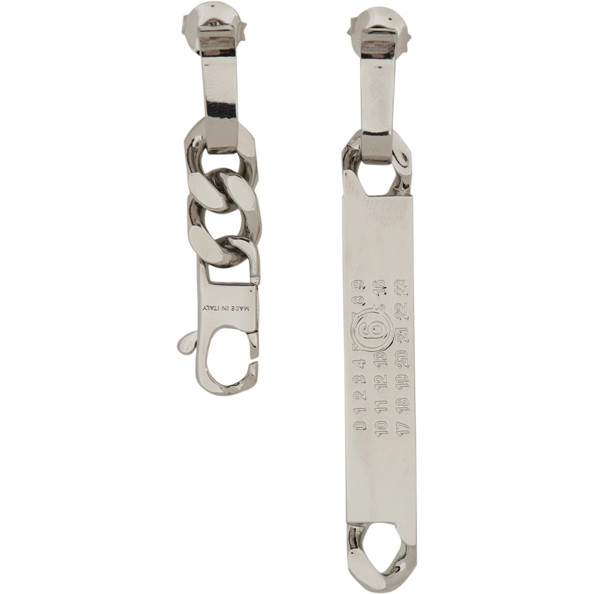 MISMATCHED CHAIN EARRINGS