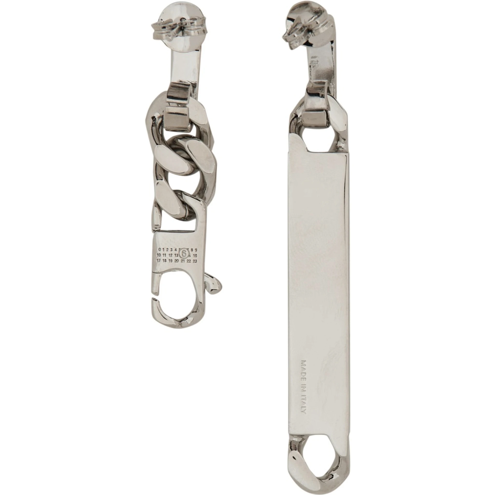 MISMATCHED CHAIN EARRINGS