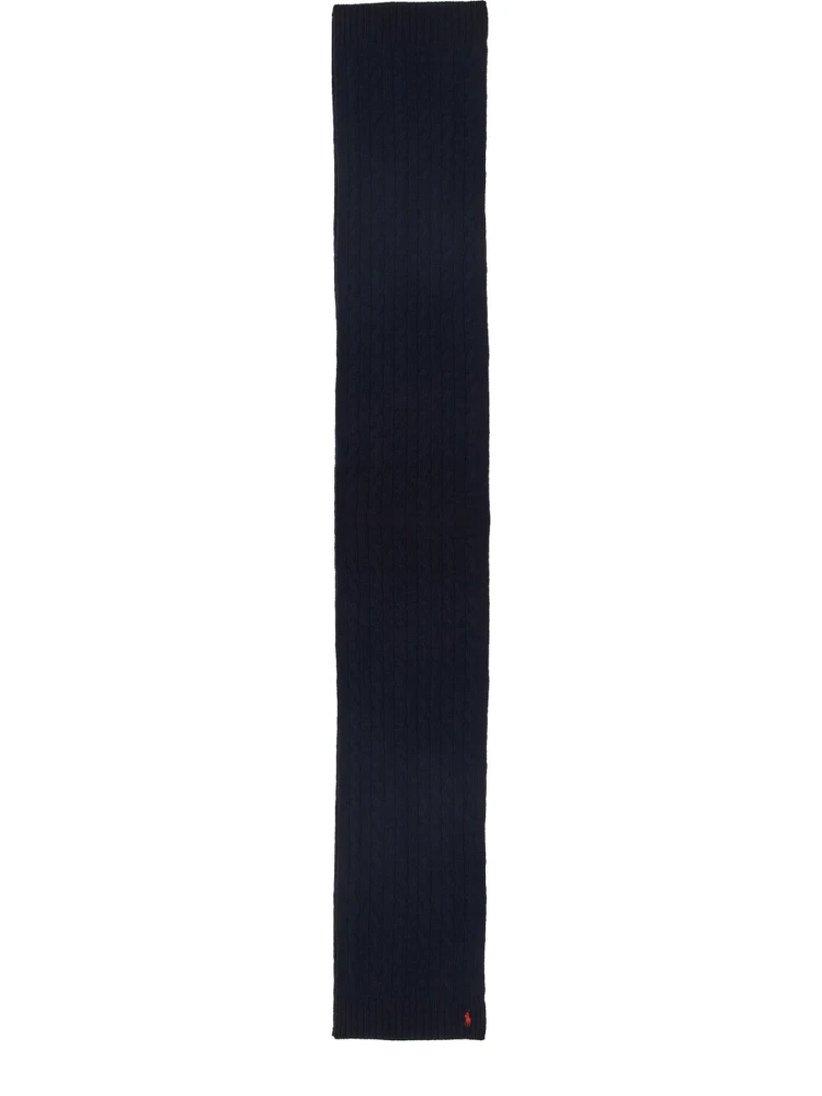 BRAIDED WOOL AND CASHMERE SCARF