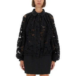 LACE BALLOON BLOUSE