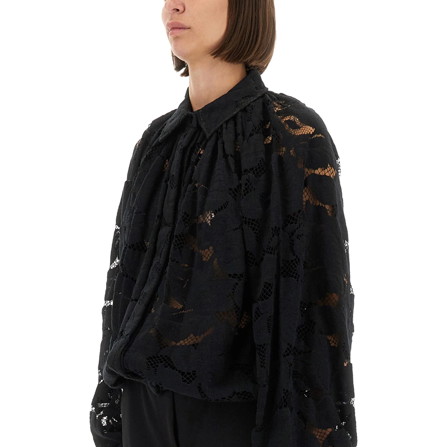 LACE BALLOON BLOUSE