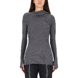 RIBBED WOOL SWEATER