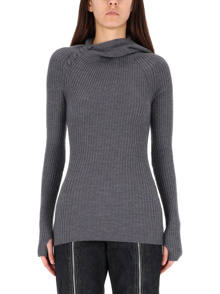 RIBBED WOOL SWEATER