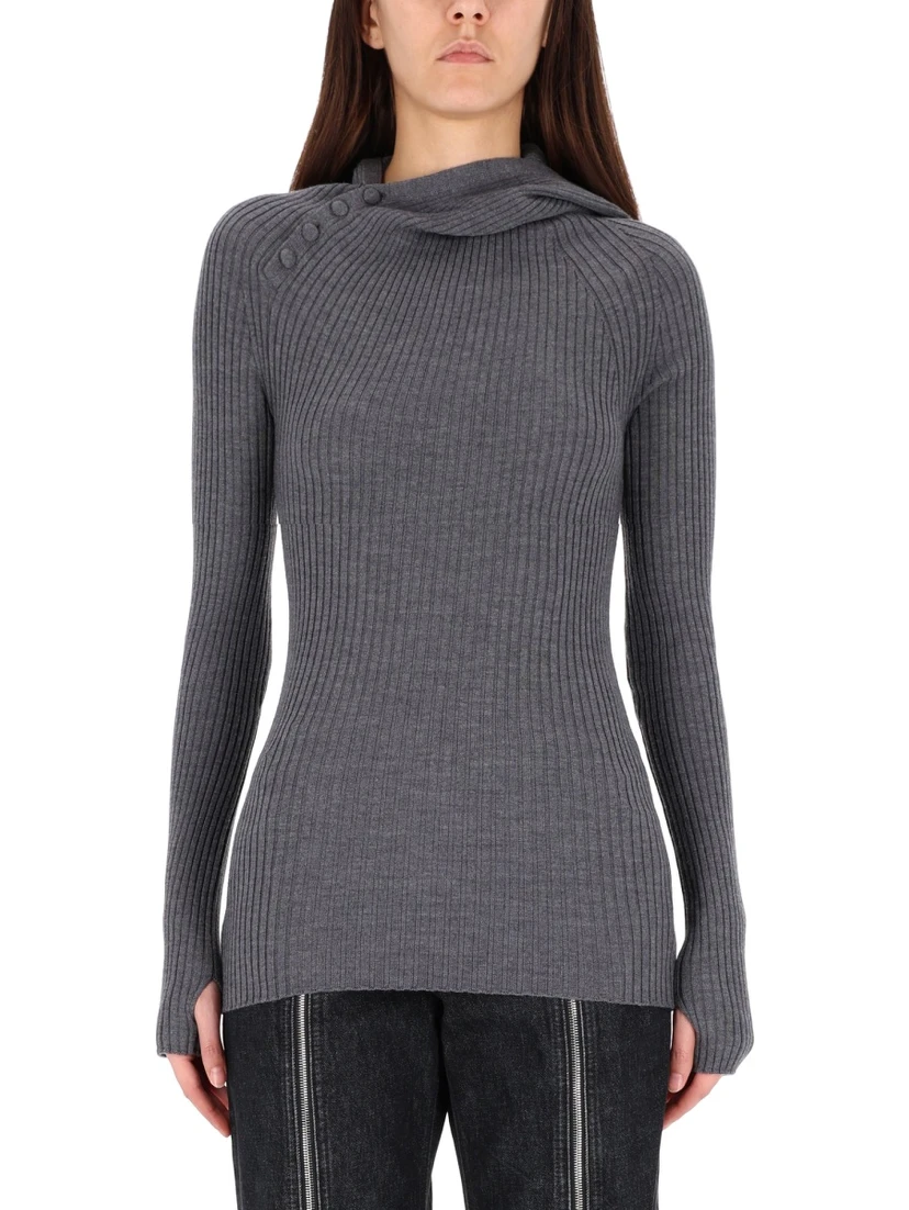 RIBBED WOOL SWEATER