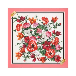 SILK TWILL FLORAL PRINT SCARF