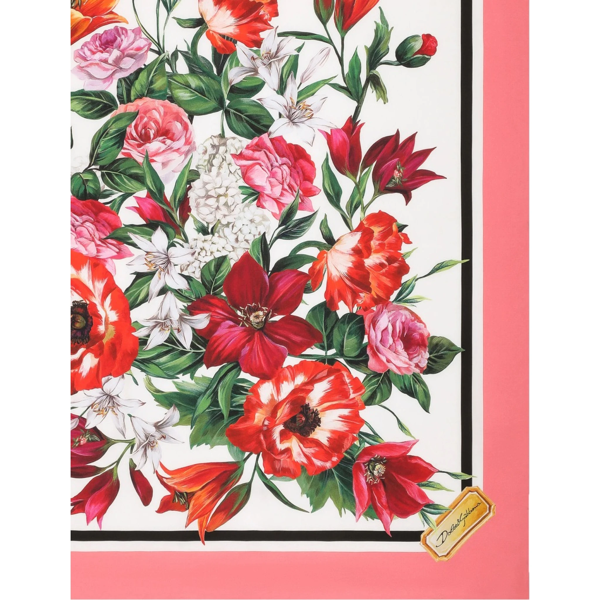 SILK TWILL FLORAL PRINT SCARF