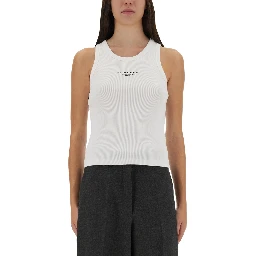SLIM TANK TOP WITH LOGO PRINT