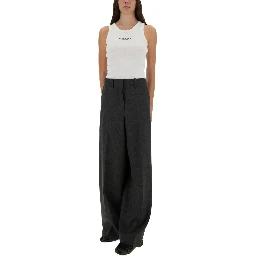 SLIM TANK TOP WITH LOGO PRINT