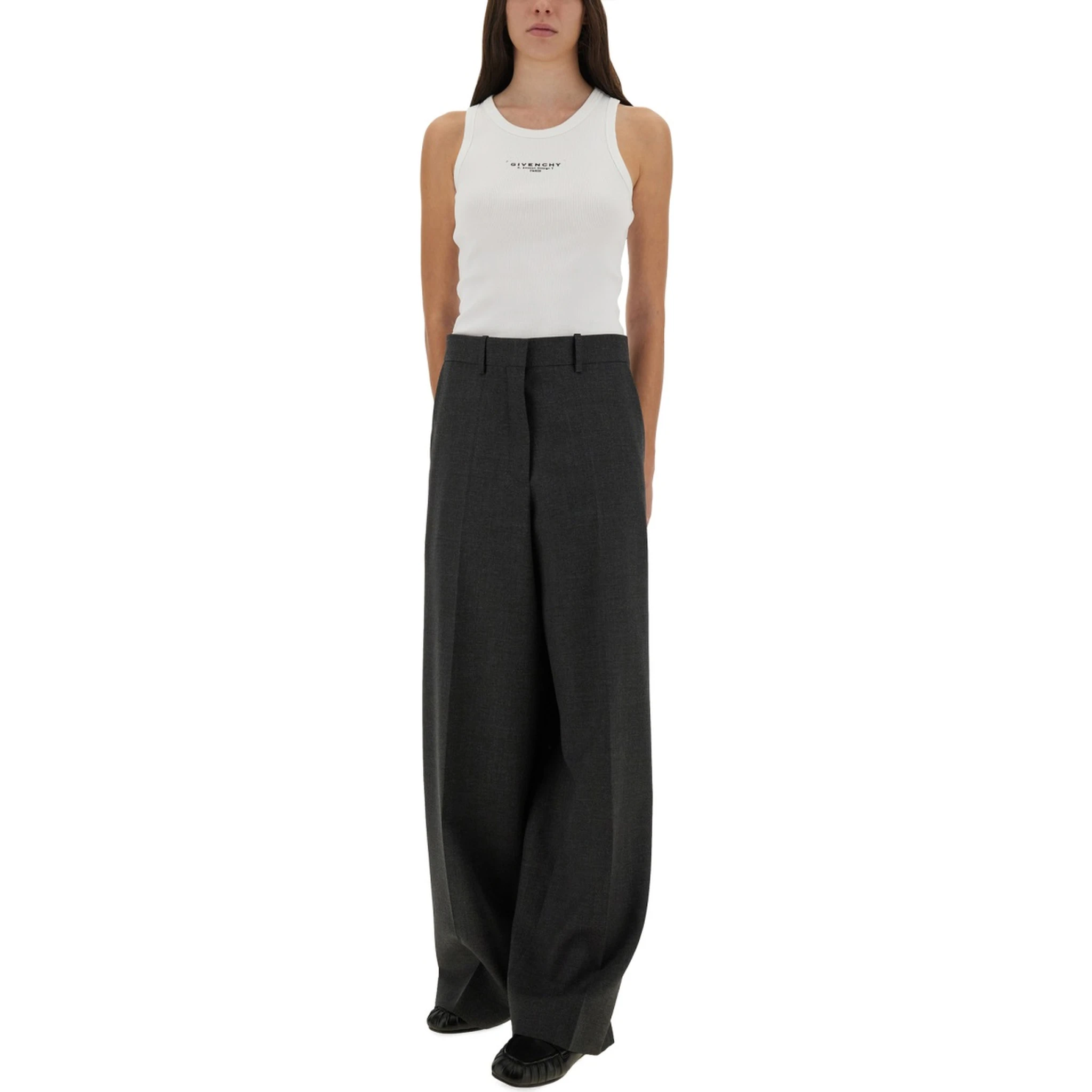 SLIM TANK TOP WITH LOGO PRINT