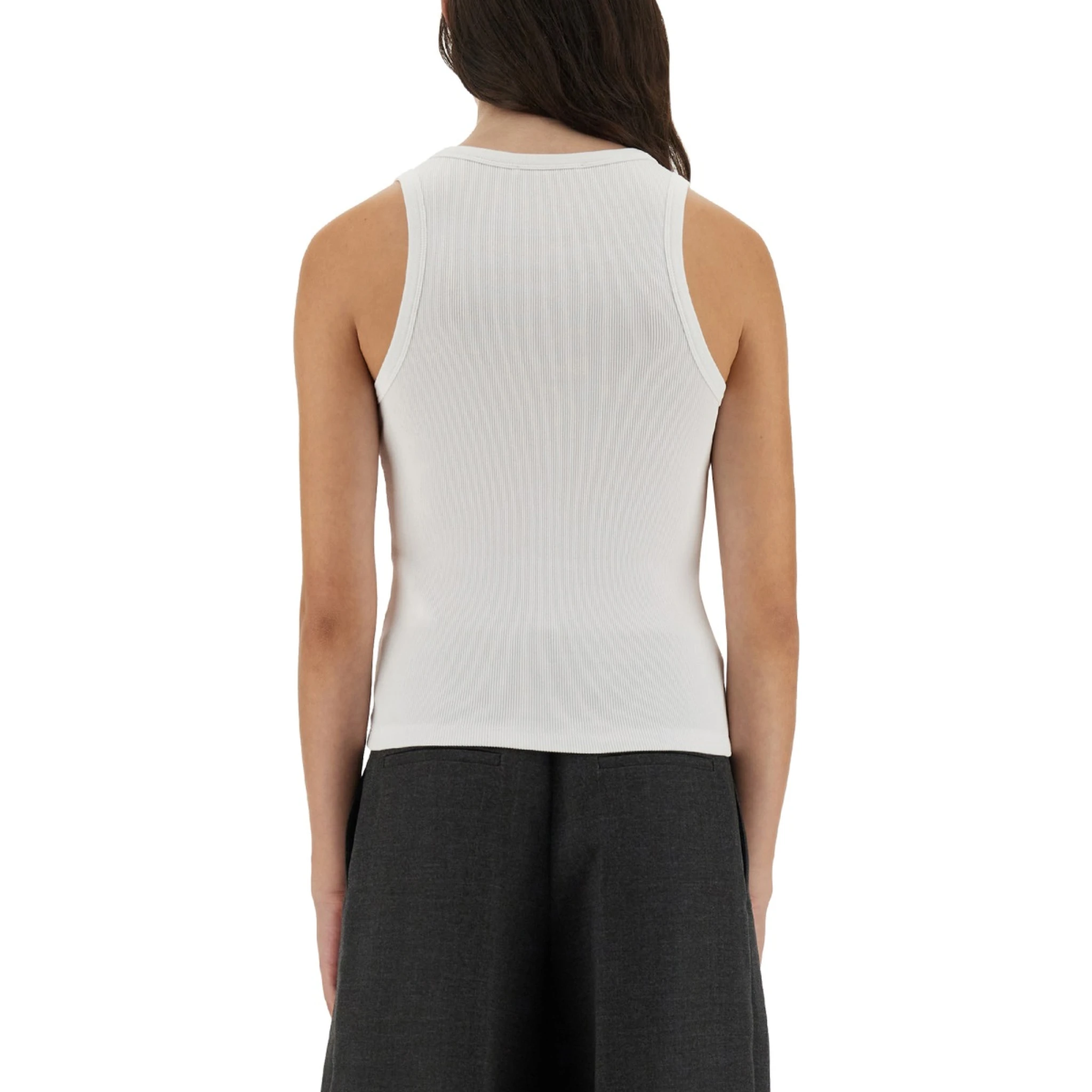 SLIM TANK TOP WITH LOGO PRINT