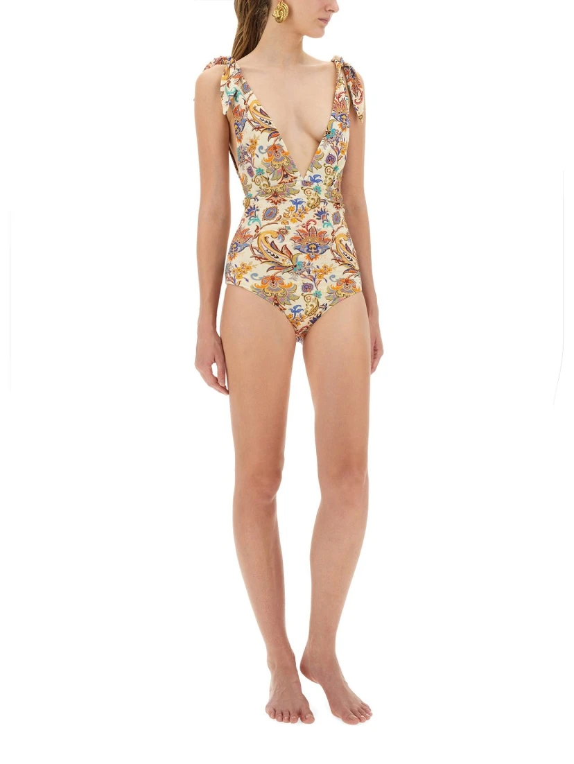 PRINTED ONE-PIECE SWIMSUIT