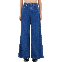 DENIM WIDE LEG JEANS