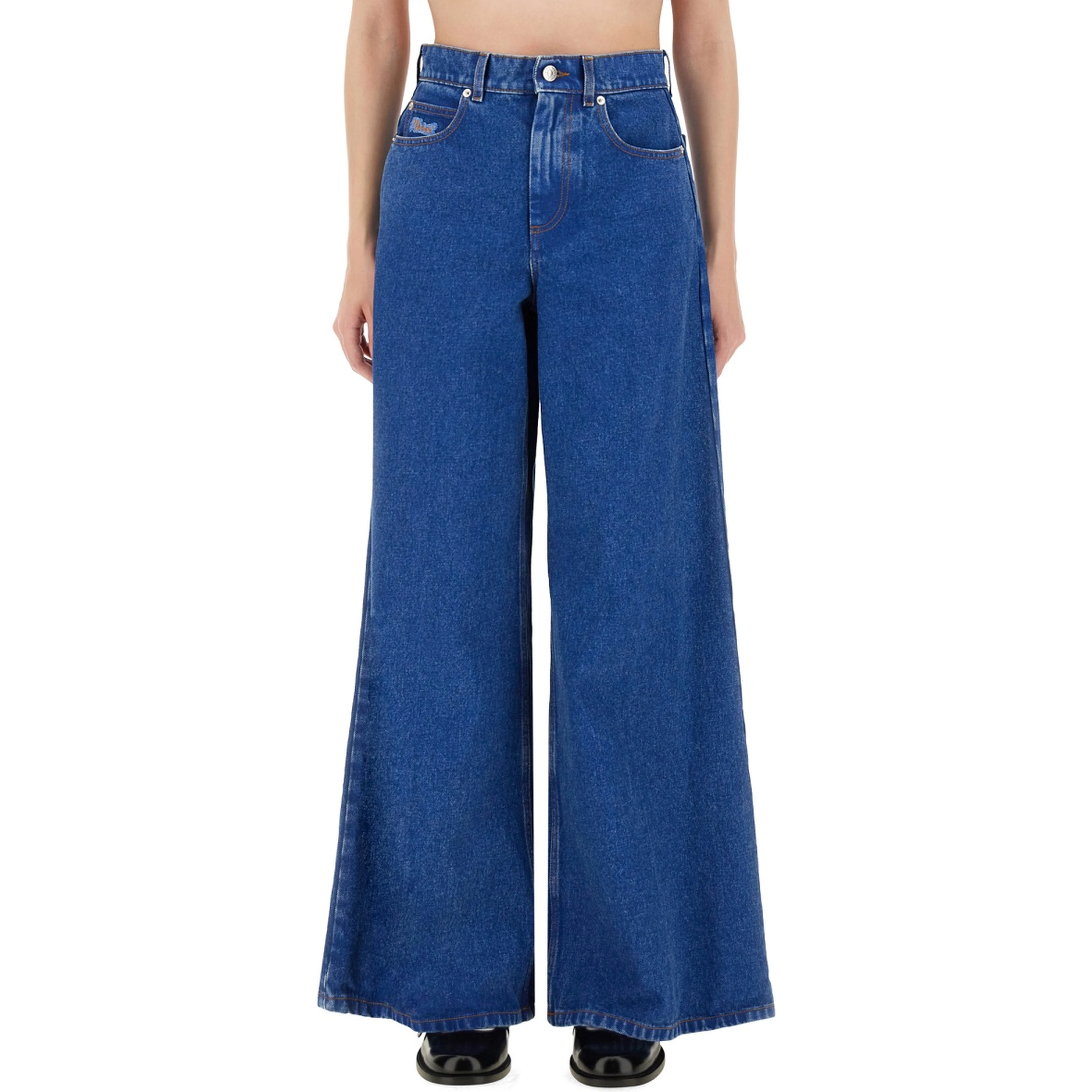DENIM WIDE LEG JEANS