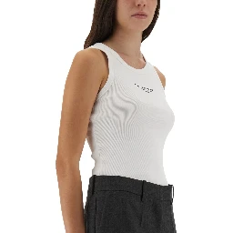 SLIM TANK TOP WITH LOGO PRINT