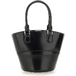 LEATHER TOTE BAG WITH CHARM