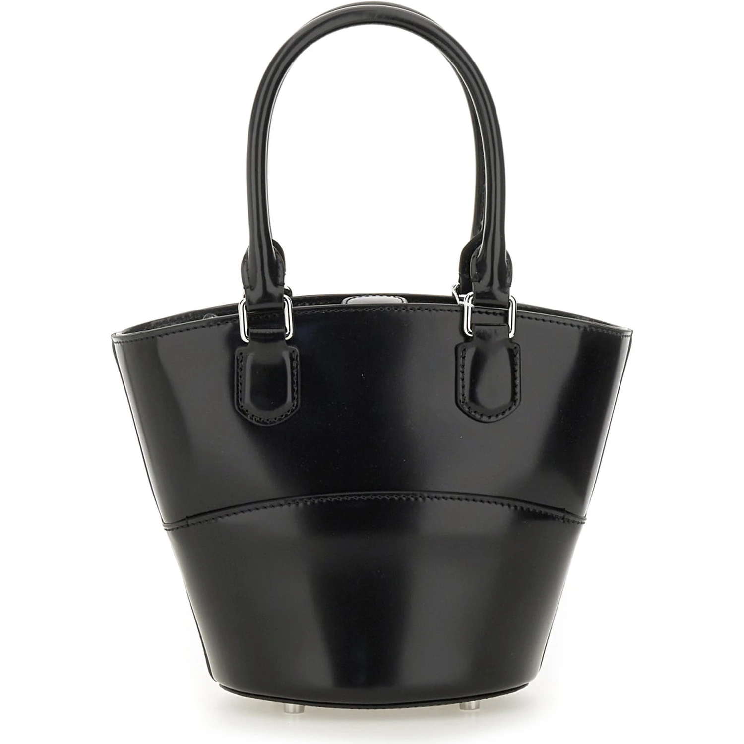 LEATHER TOTE BAG WITH CHARM