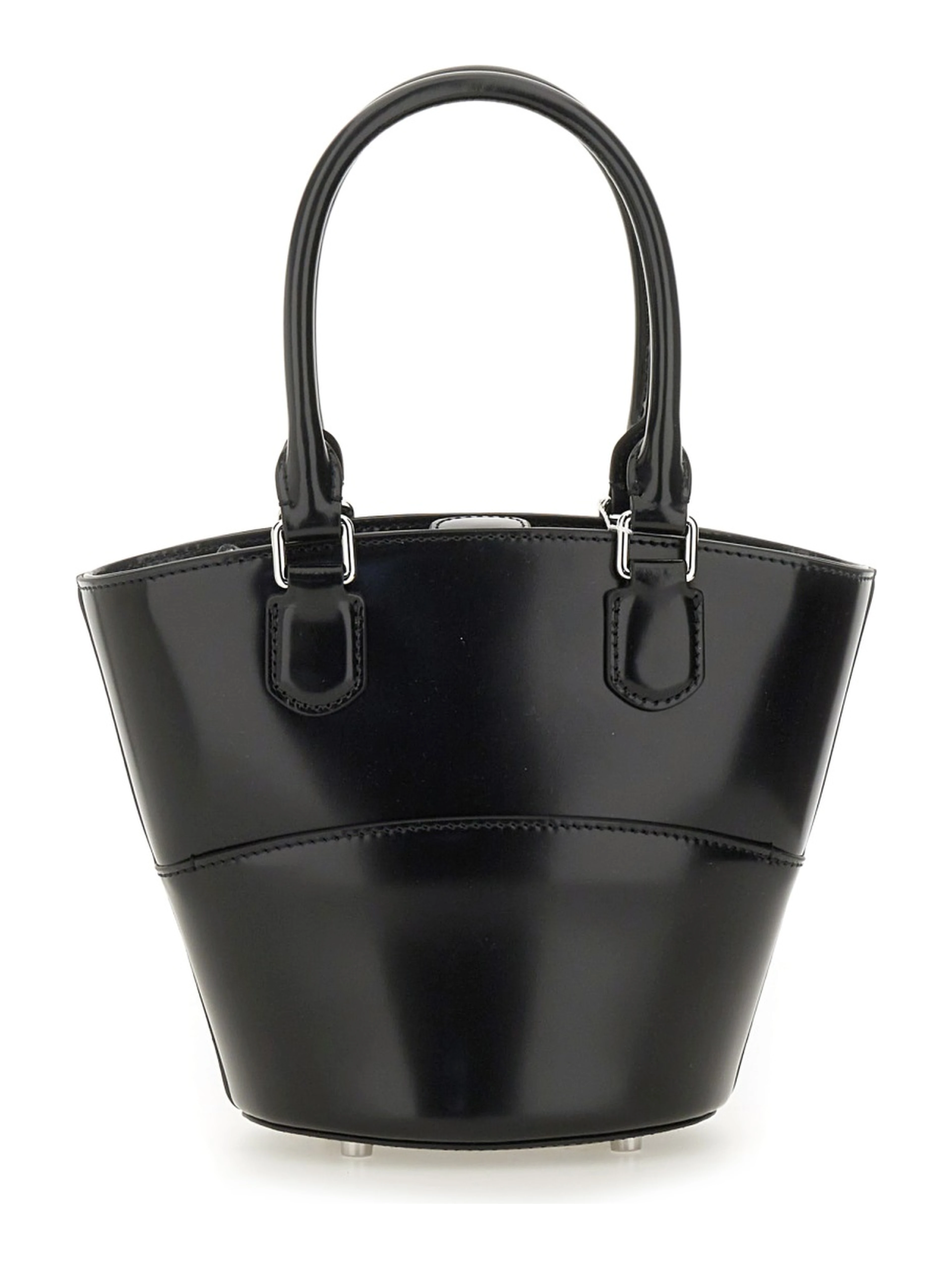 LEATHER TOTE BAG WITH CHARM