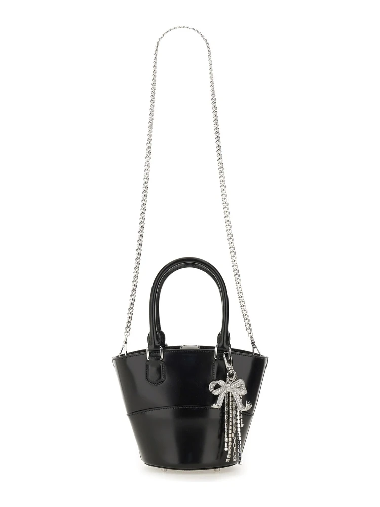 LEATHER TOTE BAG WITH CHARM alternative